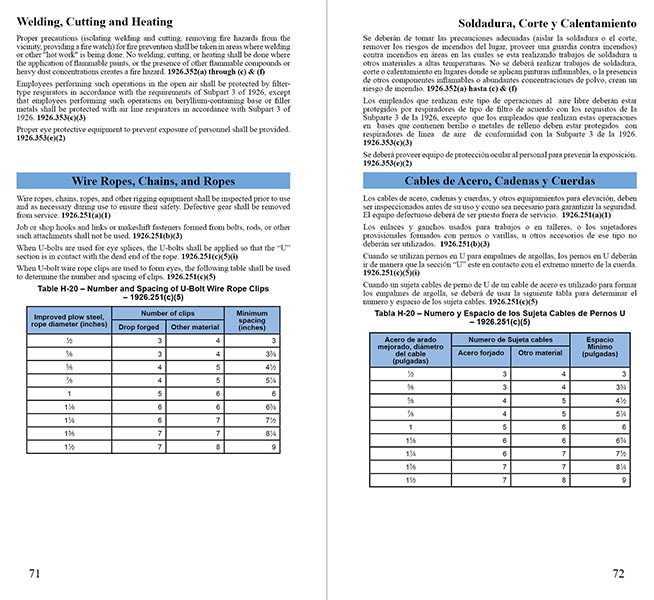 Construction Industry OSHA 1926 Pocket Guide