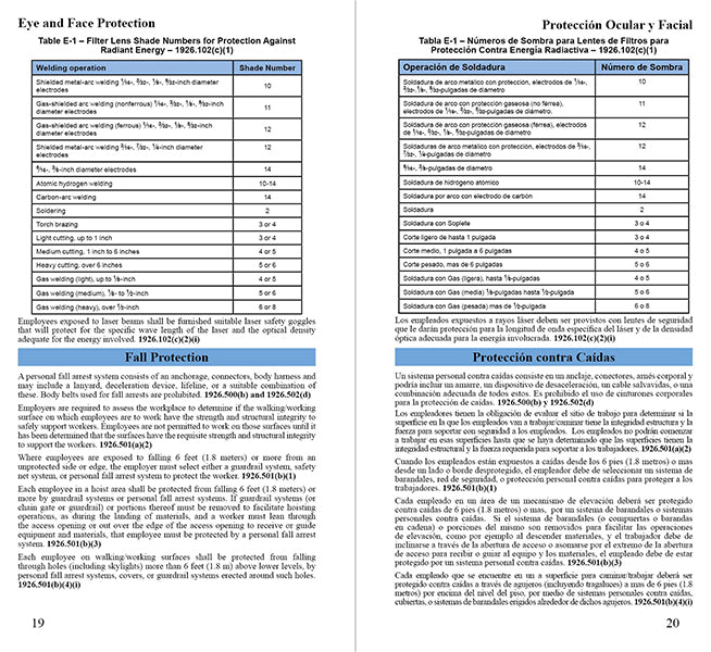 Construction Industry OSHA 1926 Pocket Guide