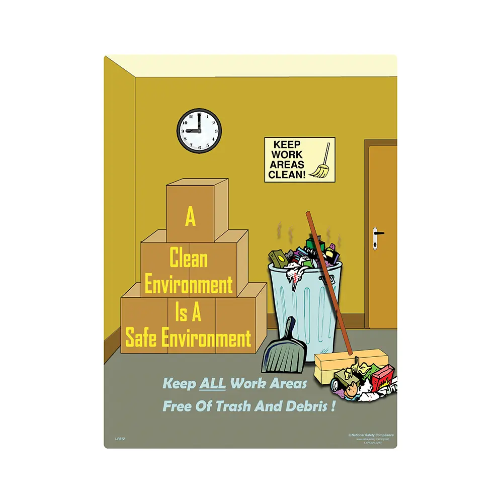 A Clean Environment Safety Poster
