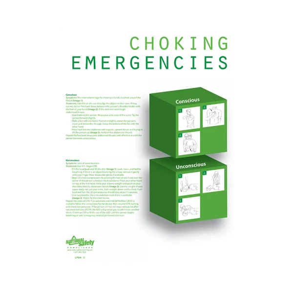 Choking Emergency Safety Poster