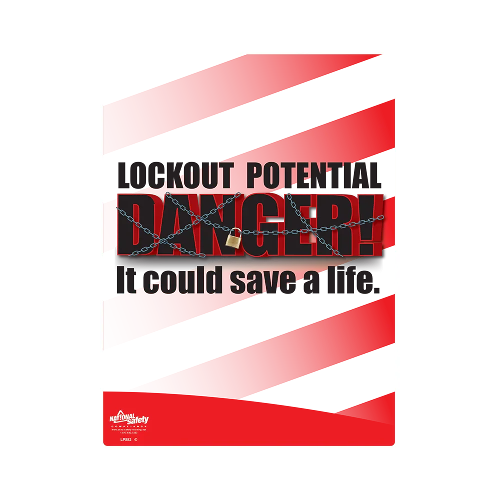 Lockout, Potential Danger Safety Poster