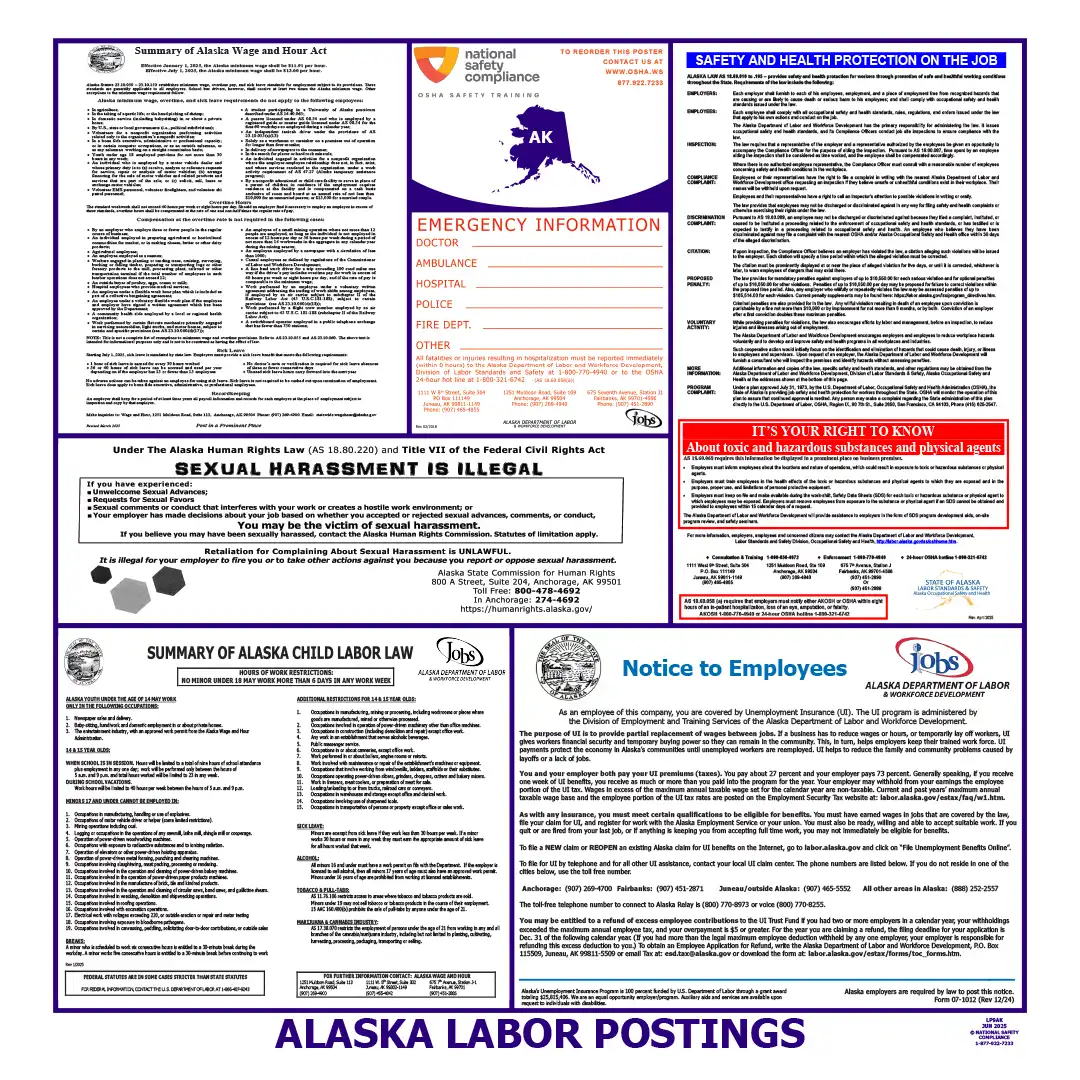 2026 Alaska State & Federal Labor Law Posters