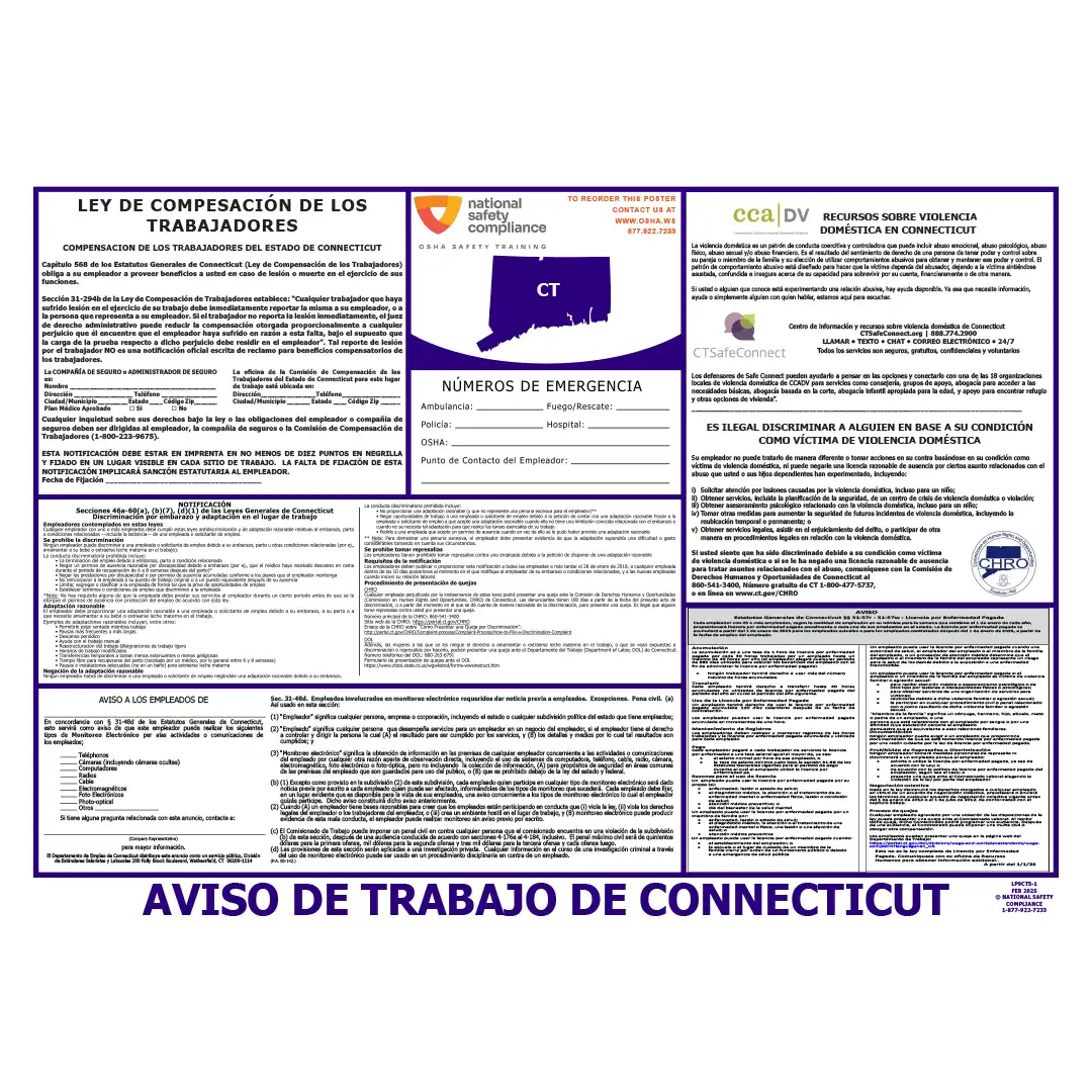 2026 Connecticut State & Federal Labor Law Posters