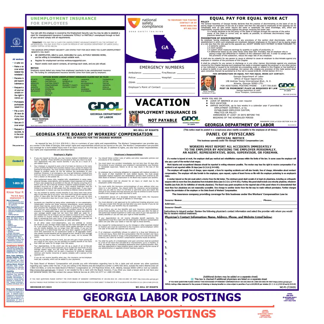 2026 Georgia State & Federal Labor Law Posters