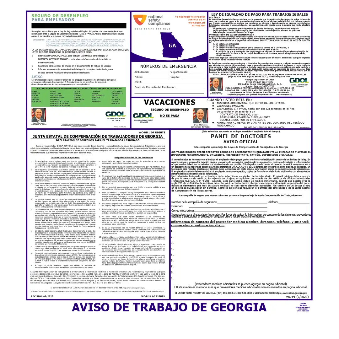 2026 Georgia State & Federal Labor Law Posters