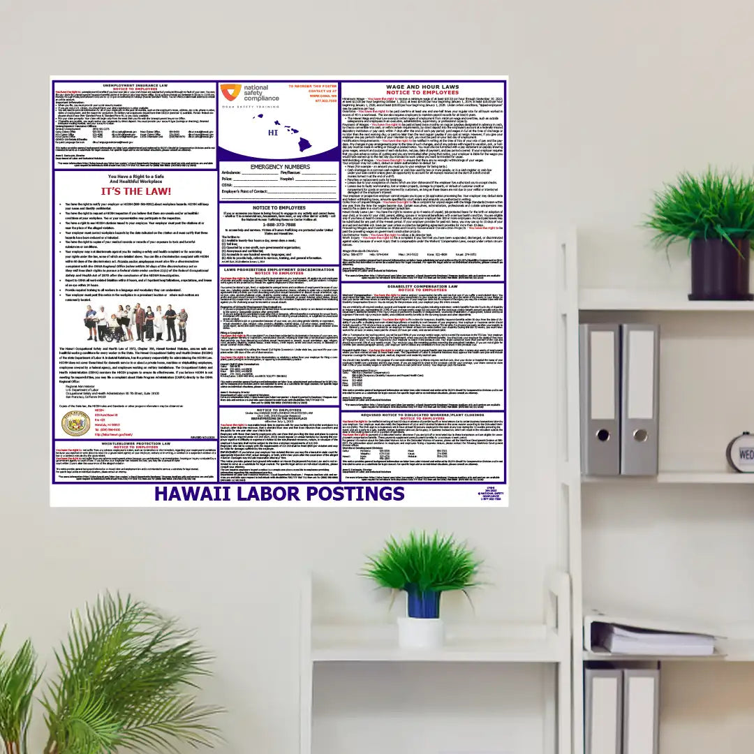 2026 Hawaii State & Federal Labor Law Posters