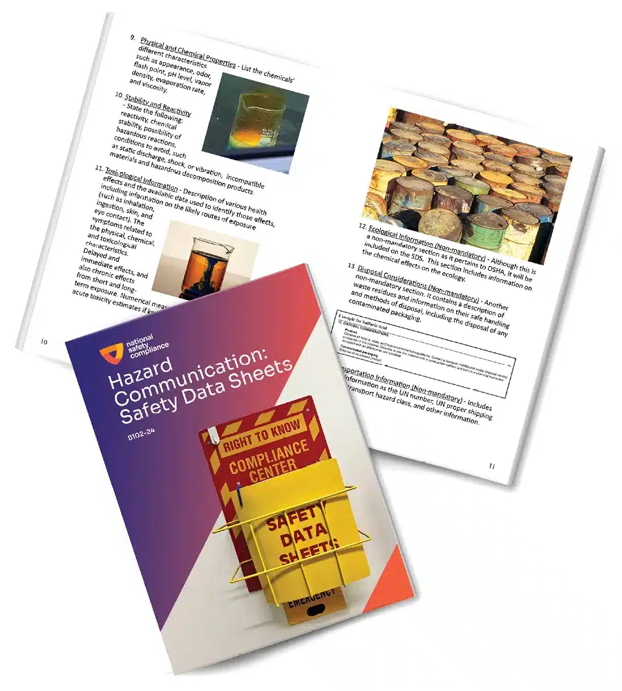 Hazcom - Safety Data Sheets Employee Training Booklet (pkg of 10)