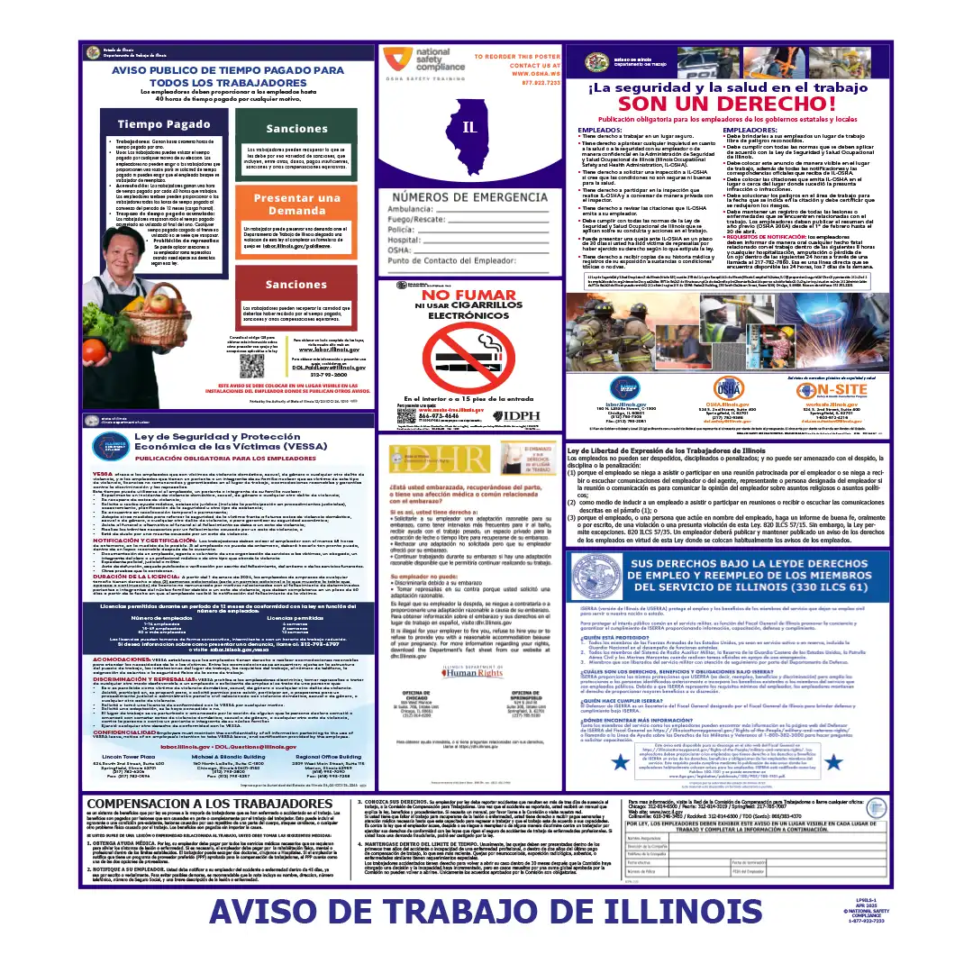 2026 Illinois State & Federal Labor Law Posters