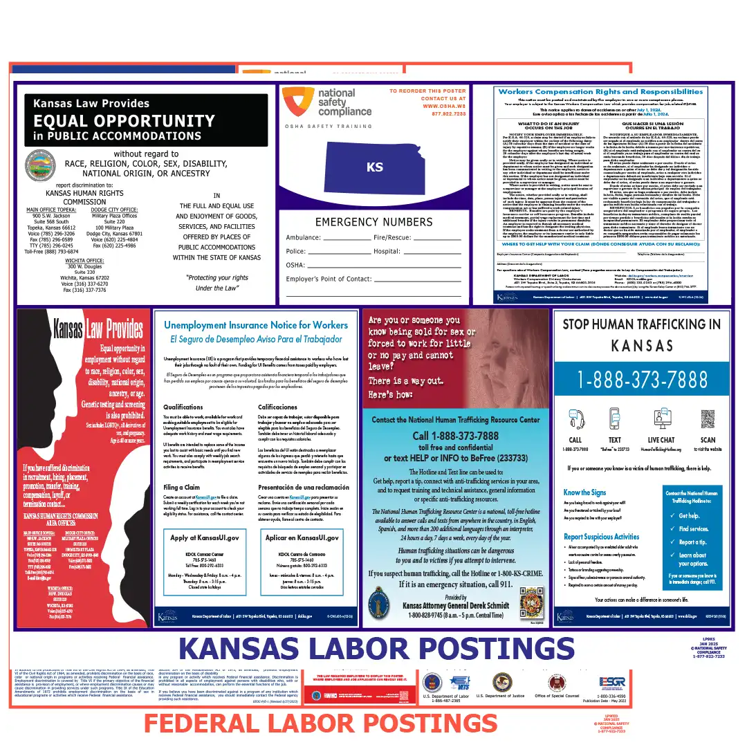 2026 Kansas State & Federal Labor Law Posters