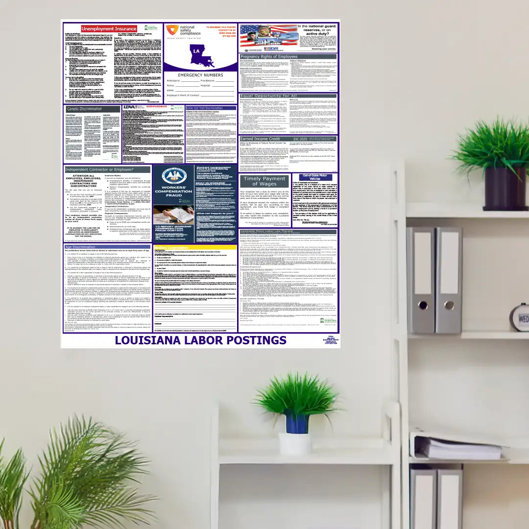 2026 Louisiana State & Federal Labor Law Posters