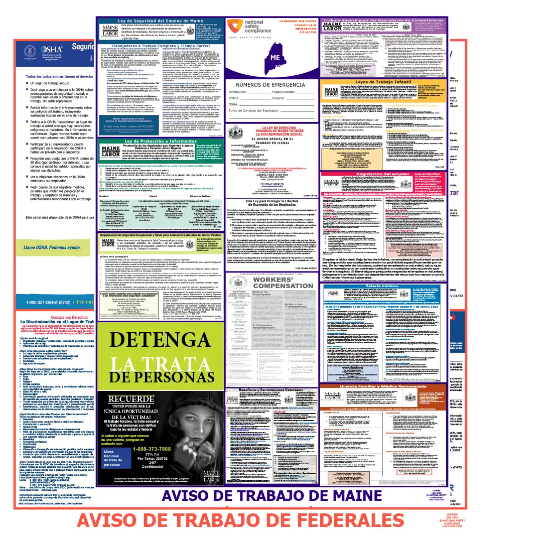 2026 Maine State & Federal Labor Law Posters