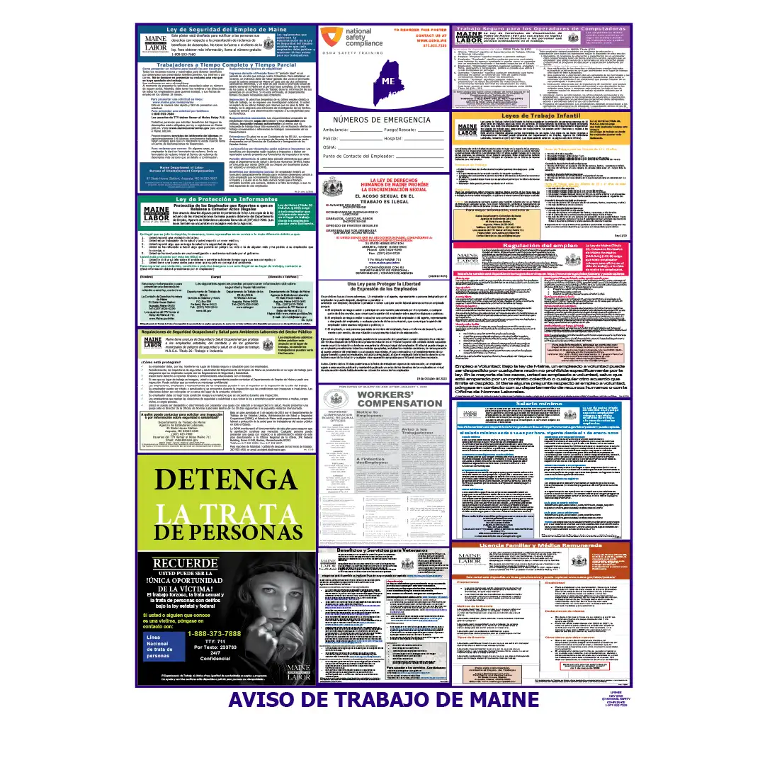 2026 Maine State & Federal Labor Law Posters