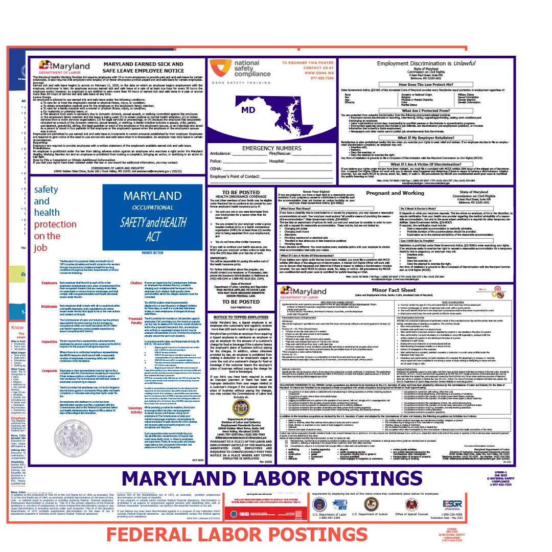 2026 Maryland State & Federal Labor Law Posters