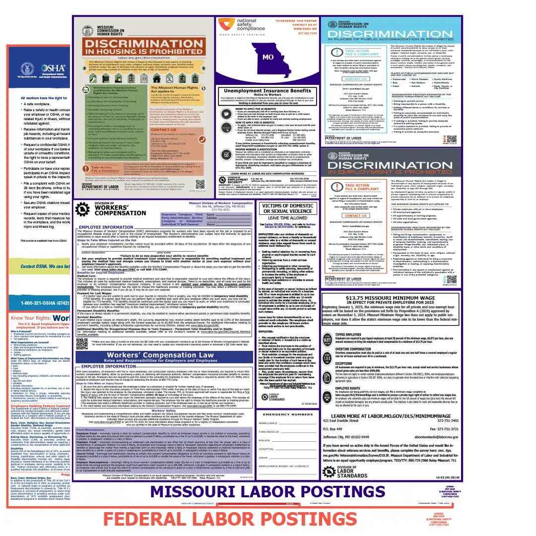 2026 Missouri State & Federal Labor Law Posters