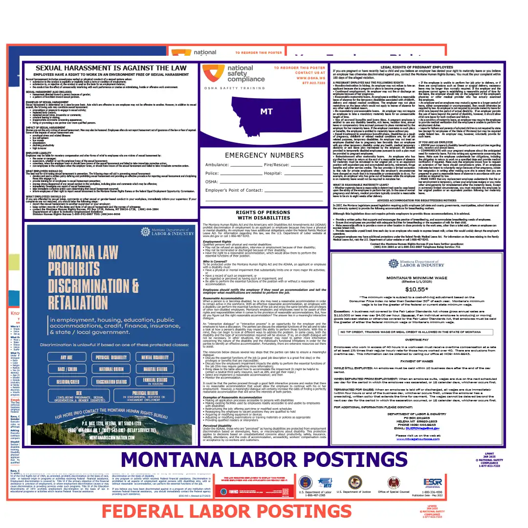 2026 Montana State & Federal Labor Law Posters