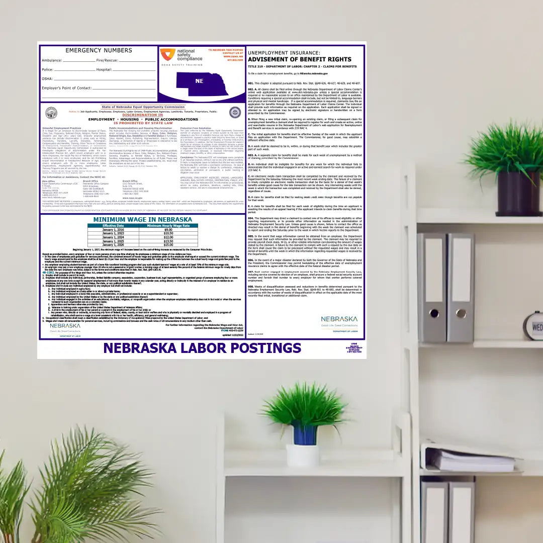 2026 Nebraska State & Federal Labor Law Posters