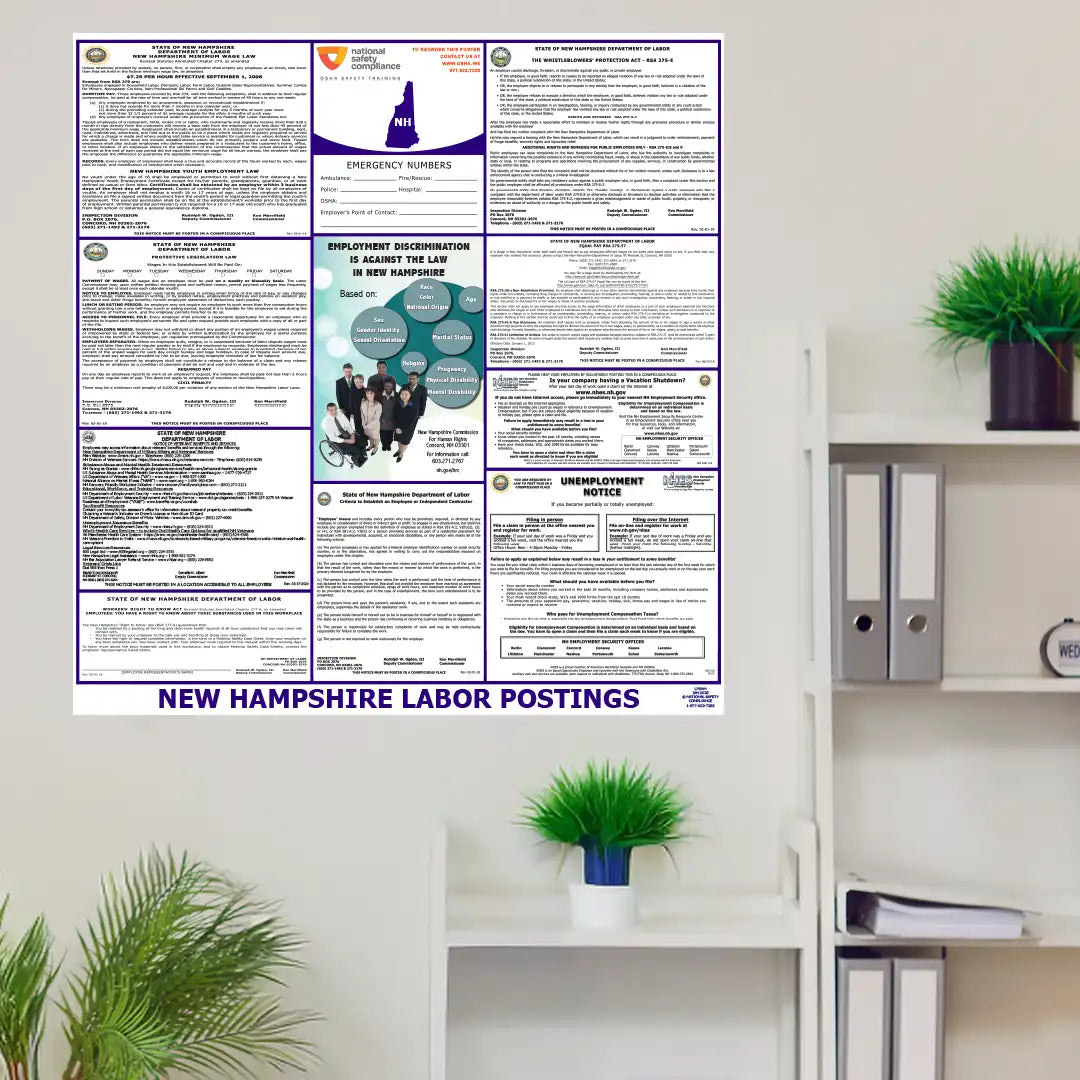 2026 New Hampshire State & Federal Labor Law Posters
