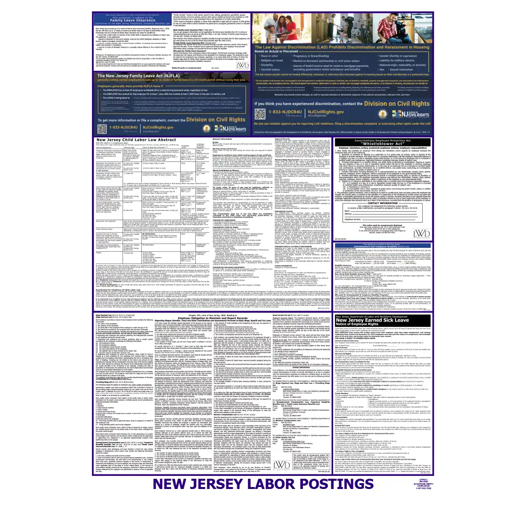 2026 New Jersey State & Federal Labor Law Posters