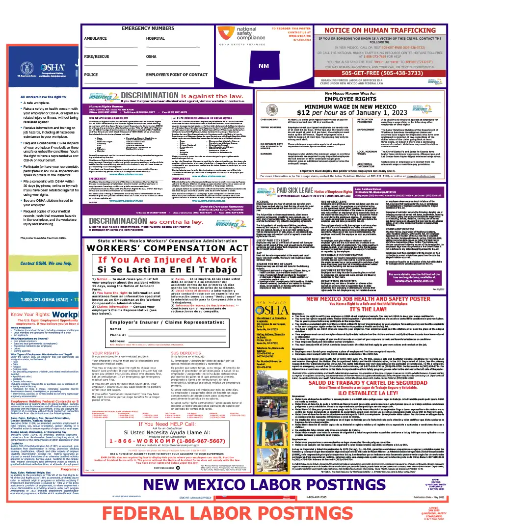 2026 New Mexico State & Federal Labor Law Posters