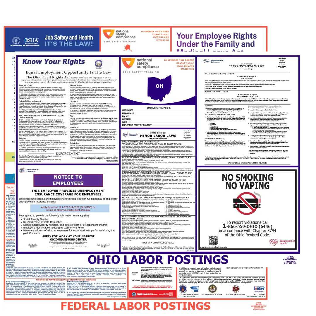 2026 Ohio State & Federal Labor Law Posters