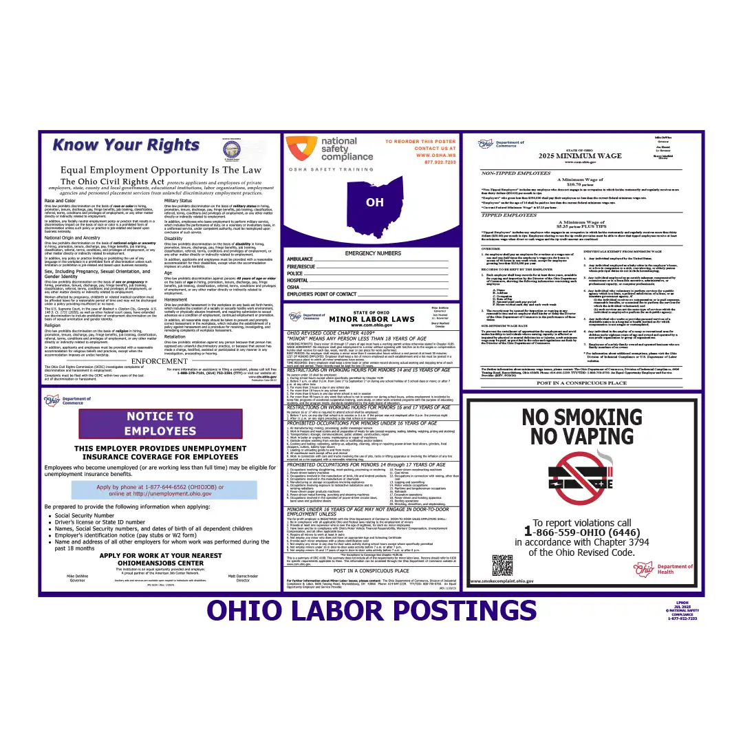 2026 Ohio State & Federal Labor Law Posters