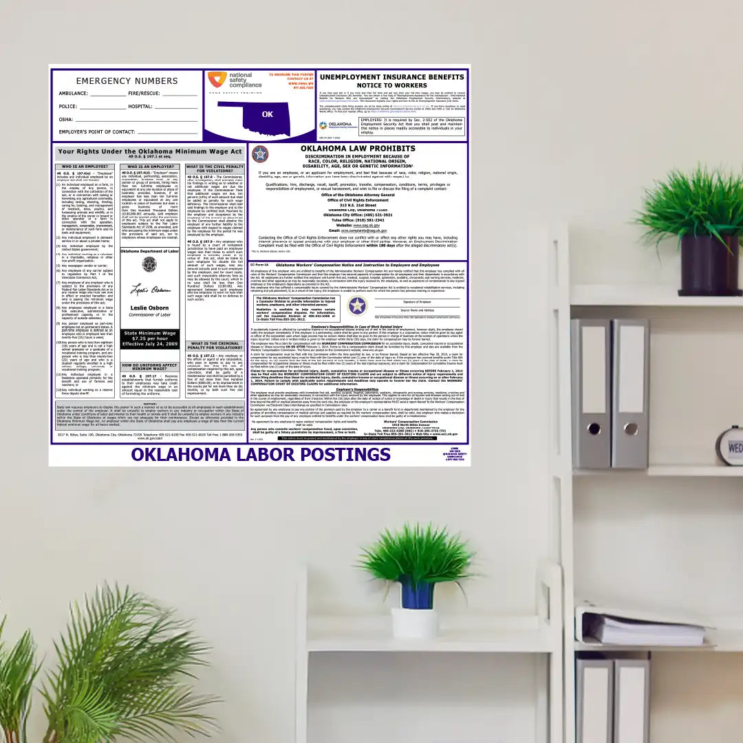 2026 Oklahoma State & Federal Labor Law Posters