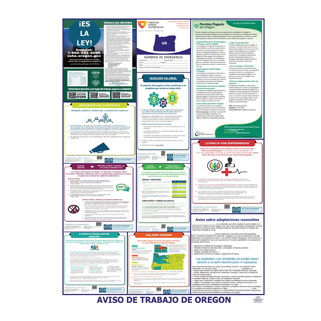 2026 Oregon State & Federal Labor Law Posters