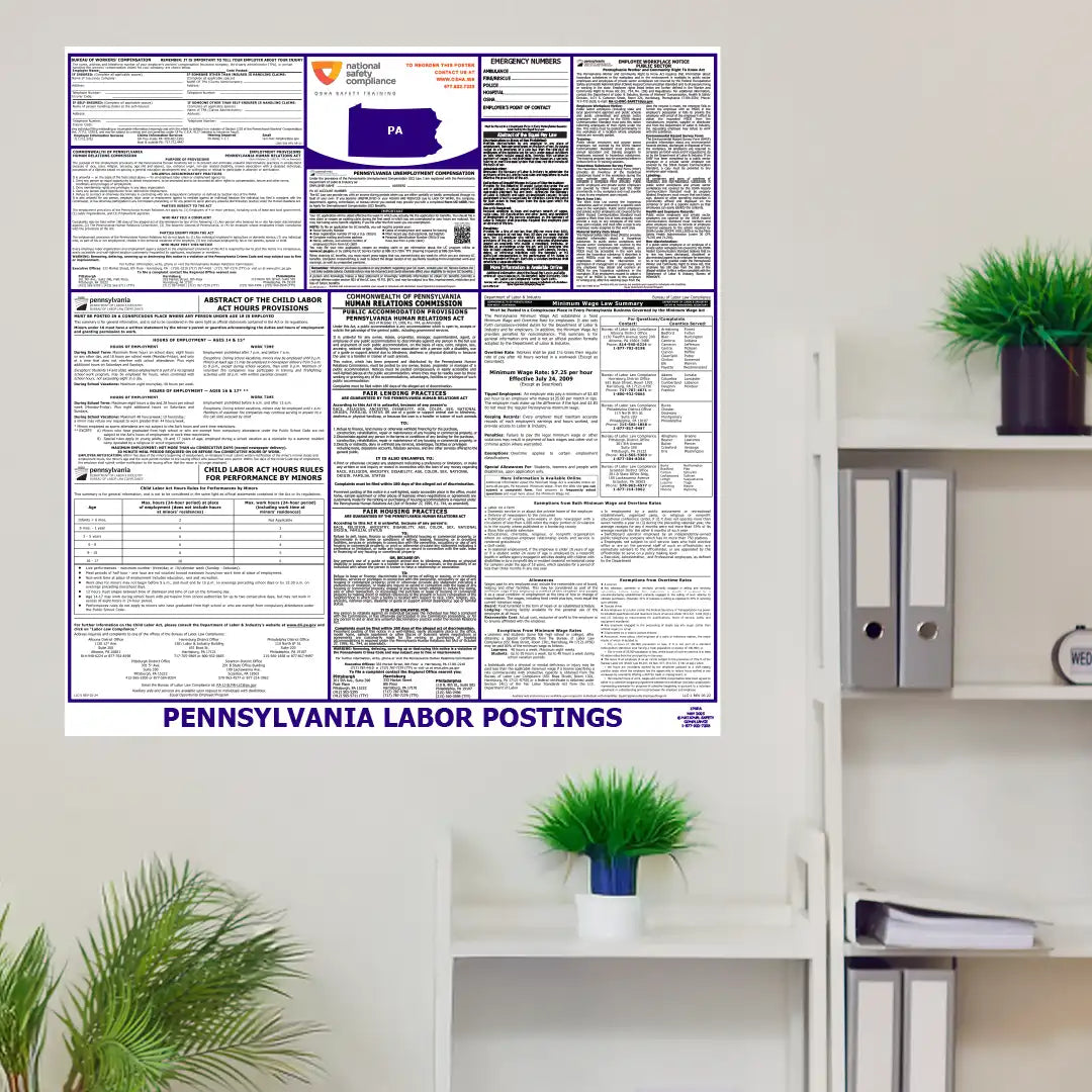2026 Pennsylvania State & Federal Labor Law Posters