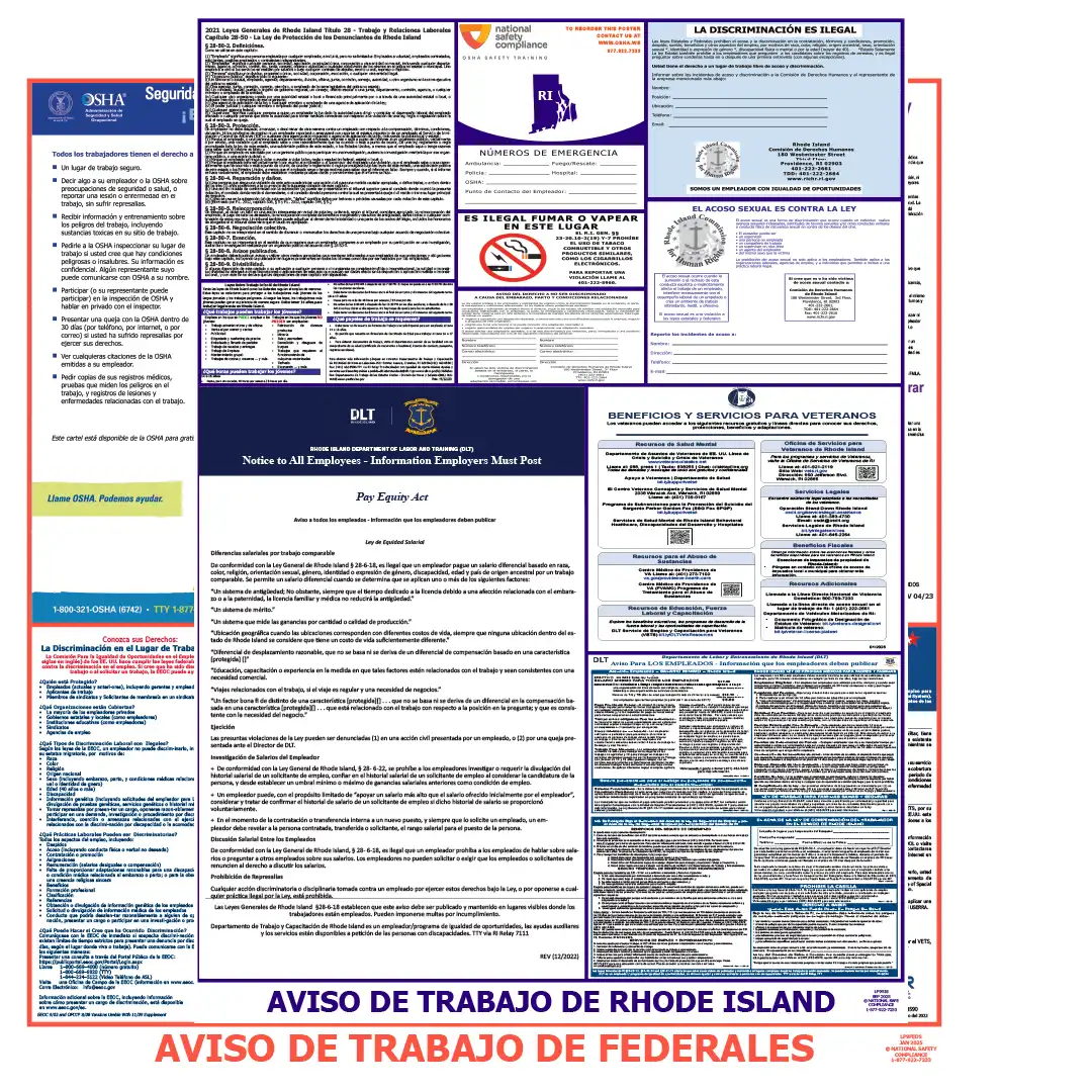 2026 Rhode Island State & Federal Labor Law Posters
