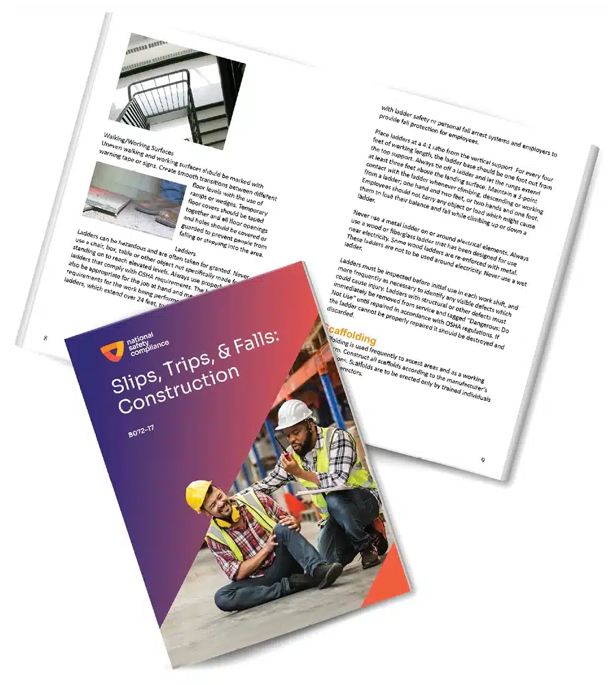 Slips, Trips & Falls in Construction Training Booklets (pkg of 10)