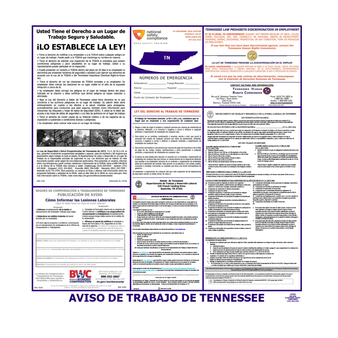 2026 Tennessee State & Federal Labor Law Posters