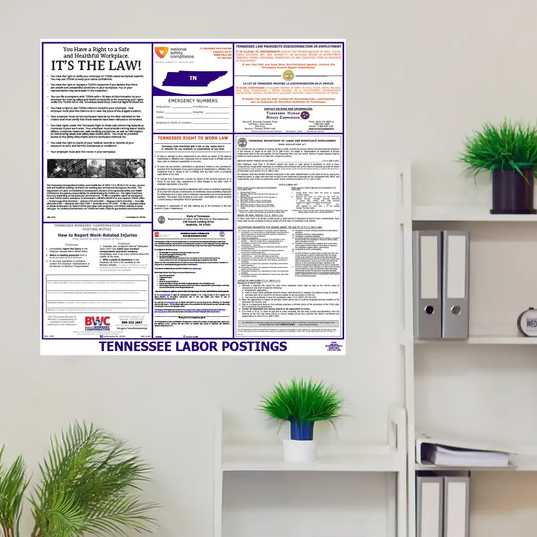 2026 Tennessee State & Federal Labor Law Posters