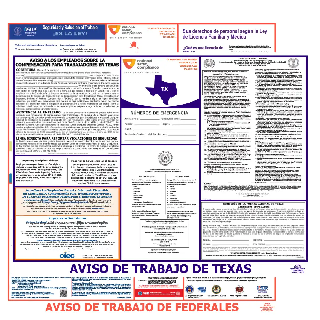 2026 Texas State & Federal Labor Law Posters