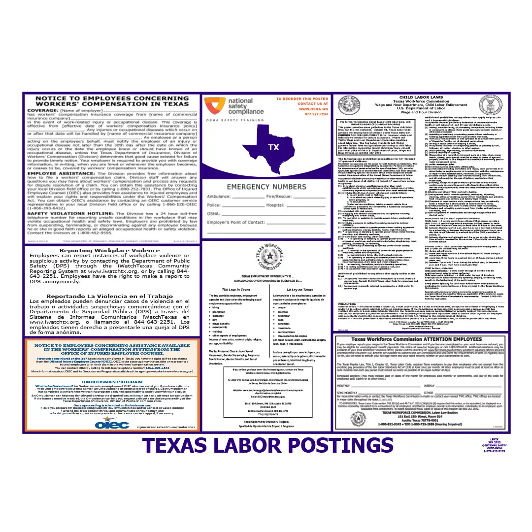 2026 Texas State & Federal Labor Law Posters
