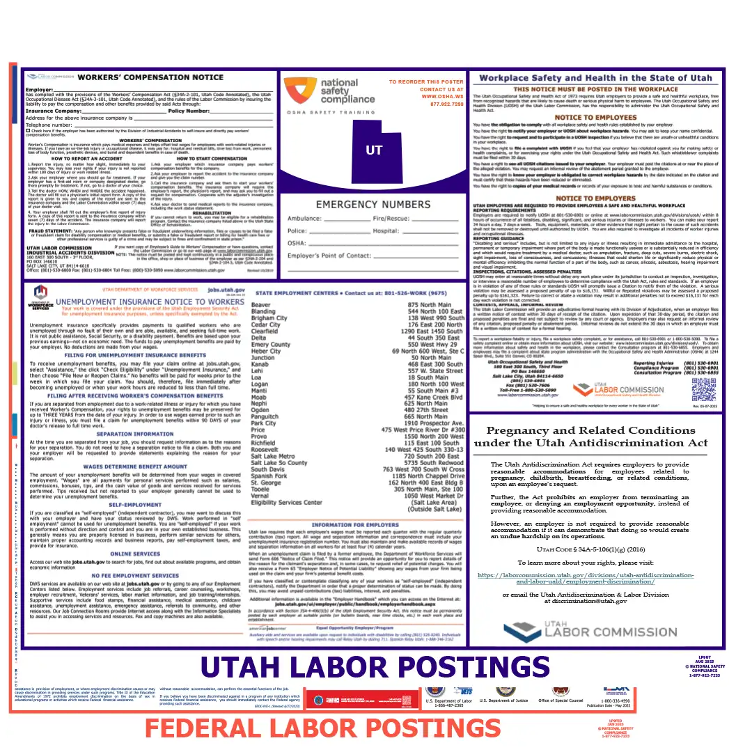 2026 Utah State & Federal Labor Law Posters