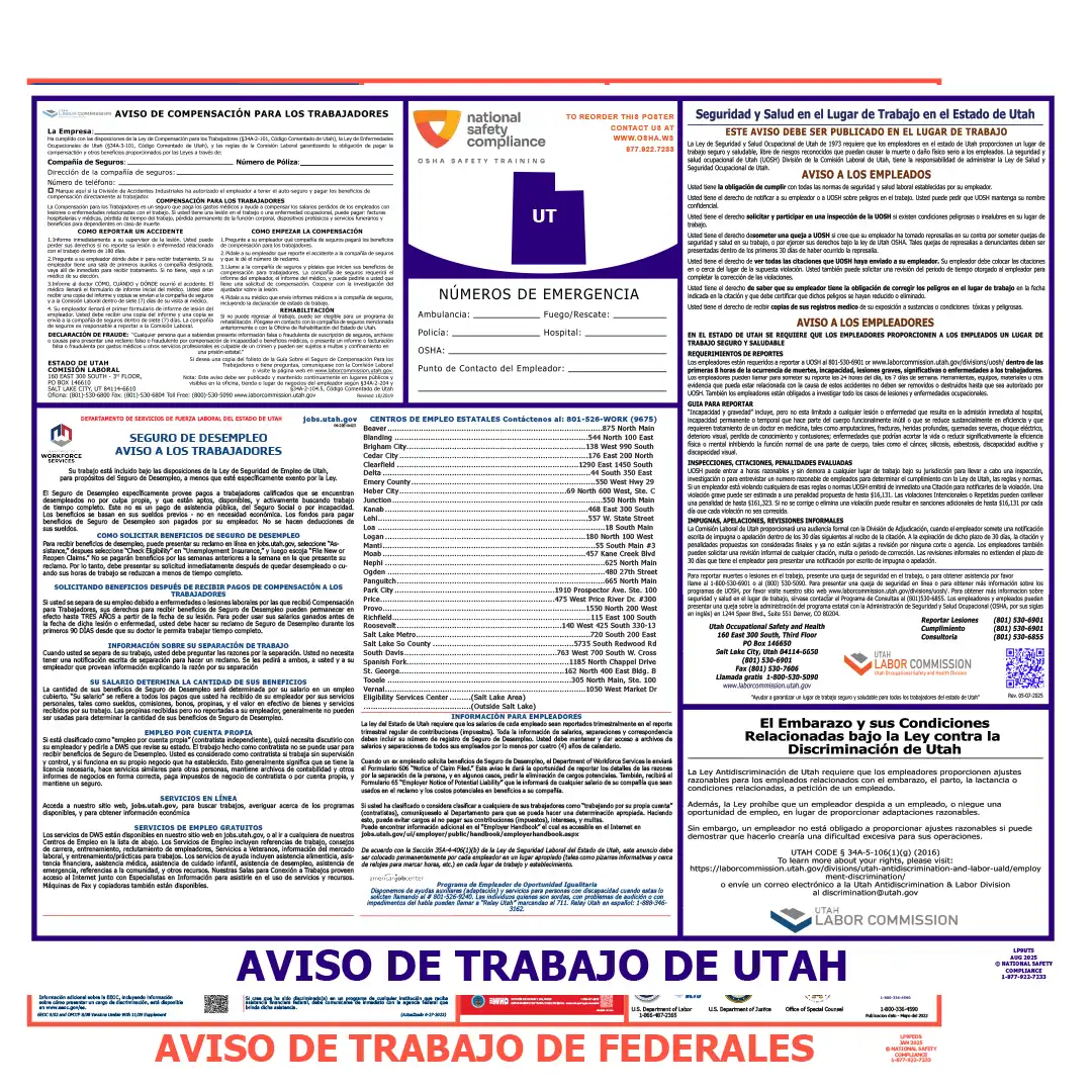 2026 Utah State & Federal Labor Law Posters