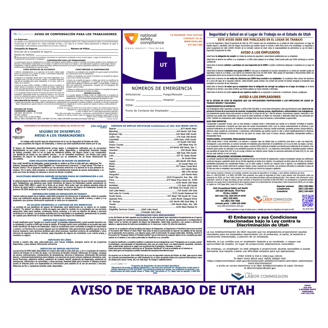 2026 Utah State & Federal Labor Law Posters