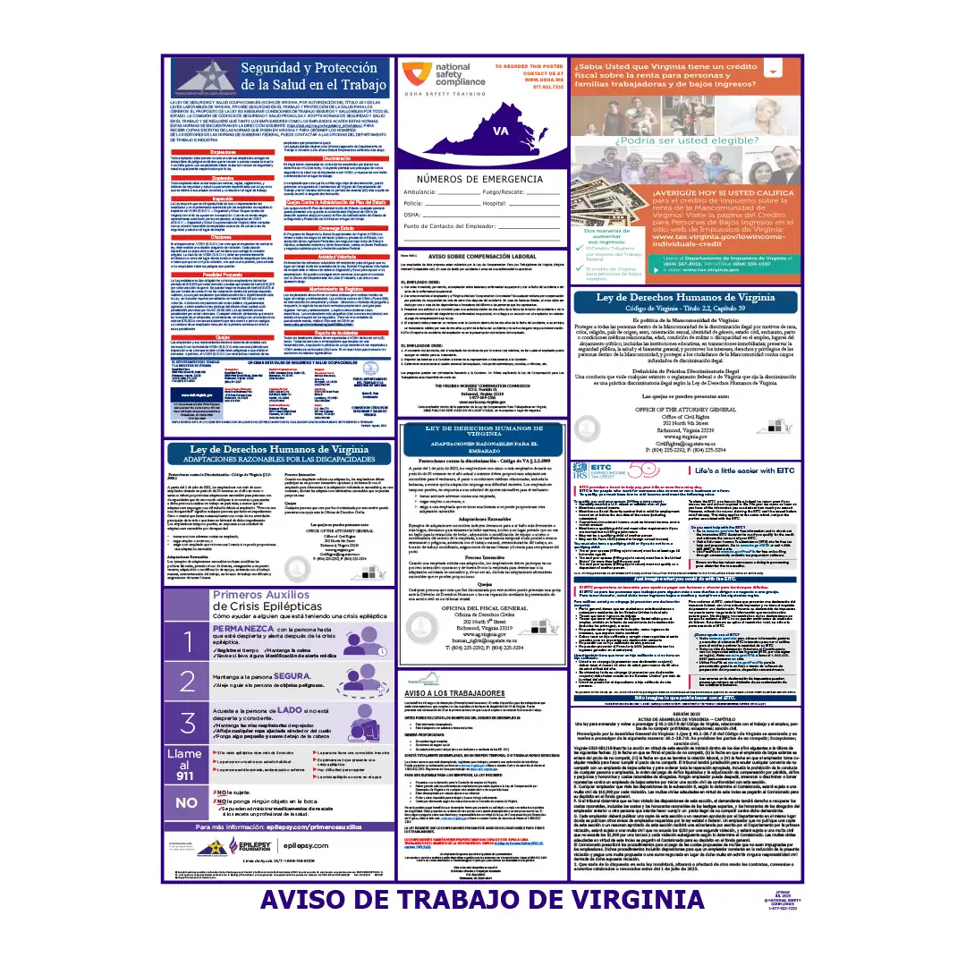 2026 Virginia State & Federal Labor Law Posters