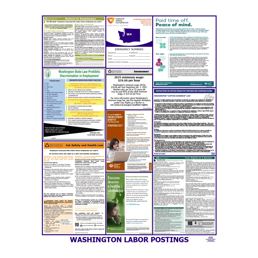 2026 Washington State & Federal Labor Law Posters