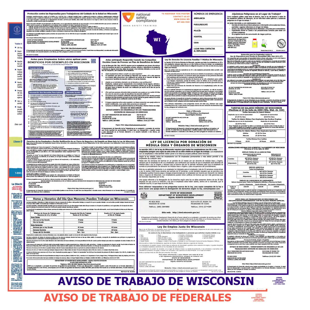 2026 Wisconsin State & Federal Labor Law Posters
