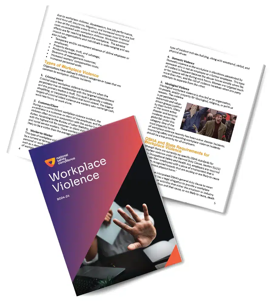 Workplace Violence Training Booklets (pkg of 10)