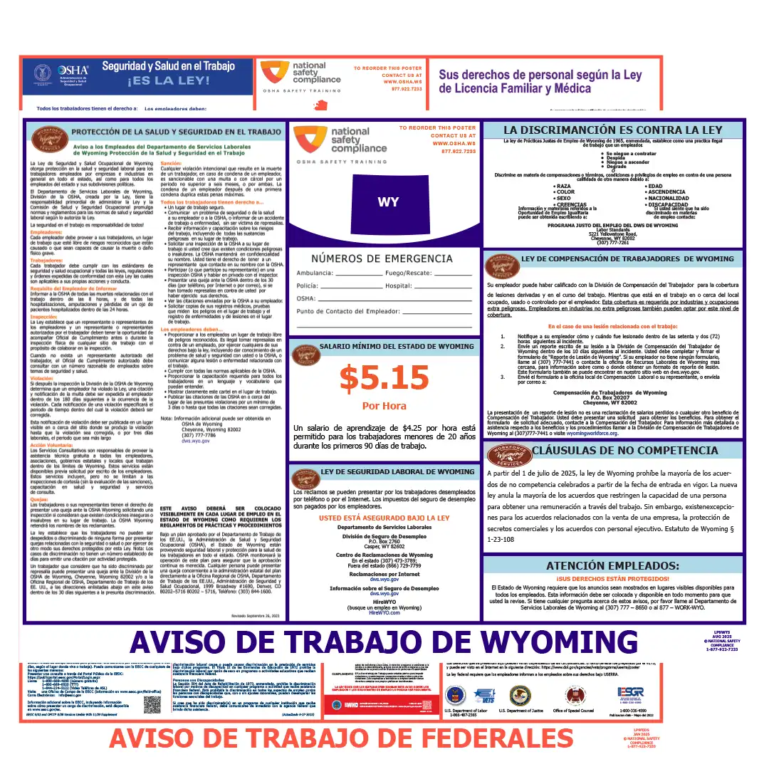 2026 Wyoming State & Federal Labor Law Posters