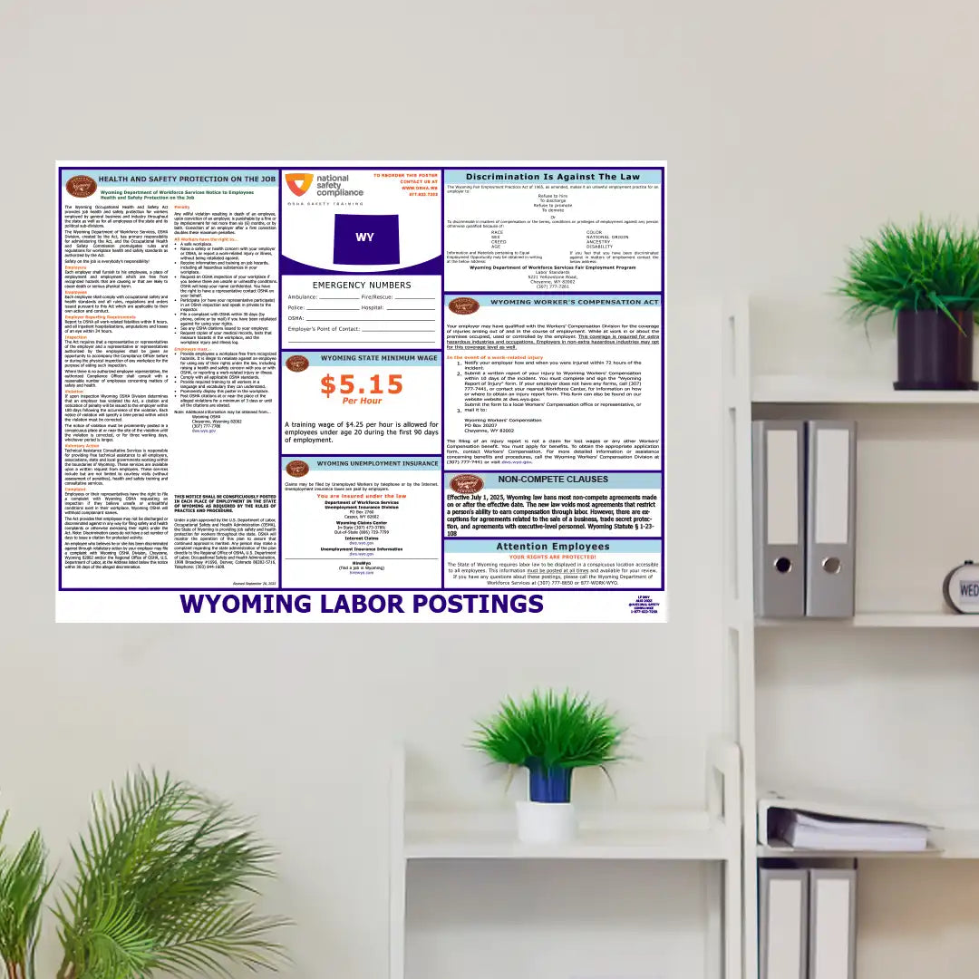 2026 Wyoming State & Federal Labor Law Posters