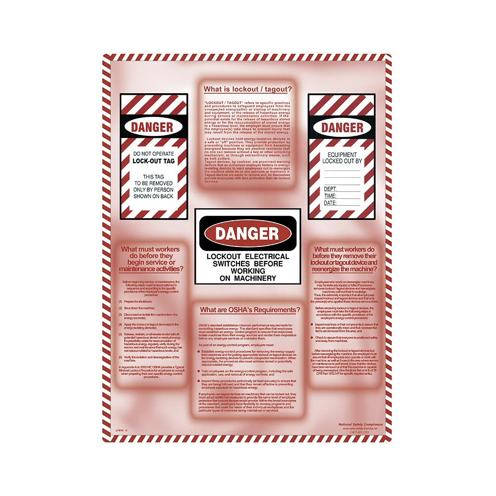 Lockout/Tagout Informational Poster