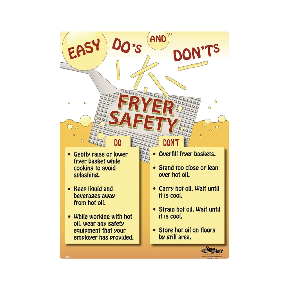 Fryer Safety Do's & Don'ts Safety Poster