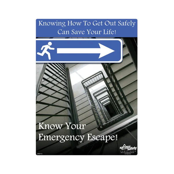 Emergency Escape Safety Poster