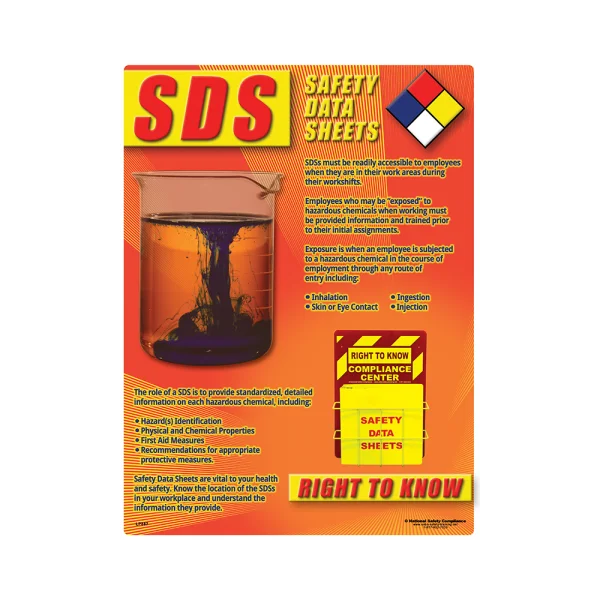 Safety Data Sheets Safety Poster