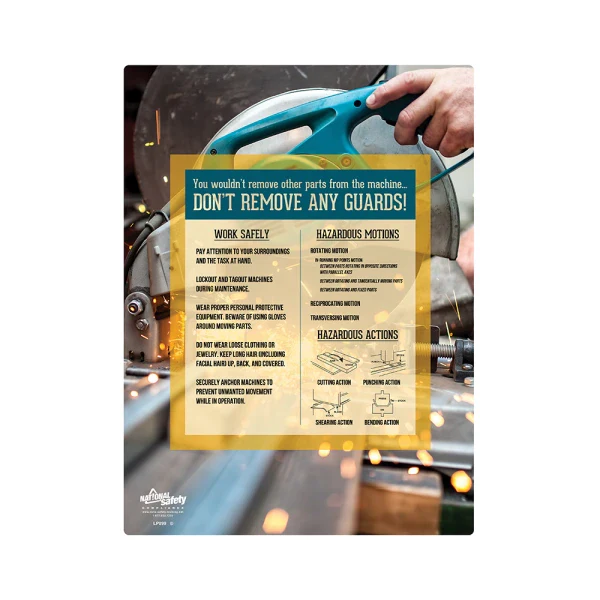 Don't Remove Any Guards Safety Poster