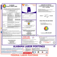 Alabama state and federal labor law posters, English