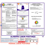 Alabama state and federal labor law posters, English
